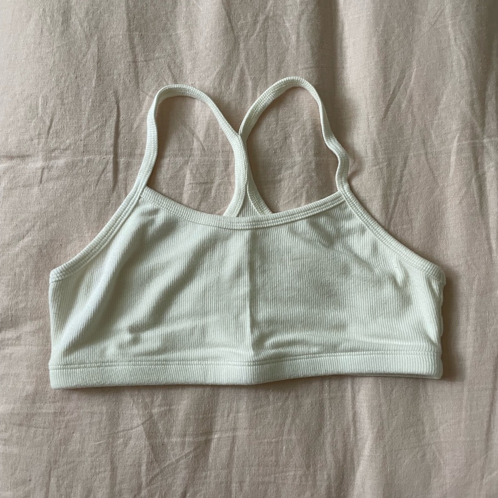 set active ribbed racer bralette